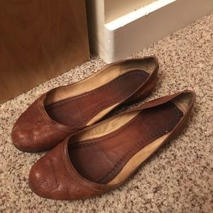 FRYE Carson Ballet Flat - Cognac
